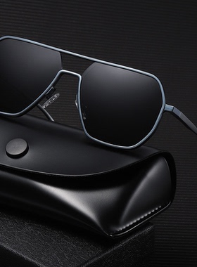 高清铝镁偏光太阳镜时尚大框墨镜蛤蟆镜