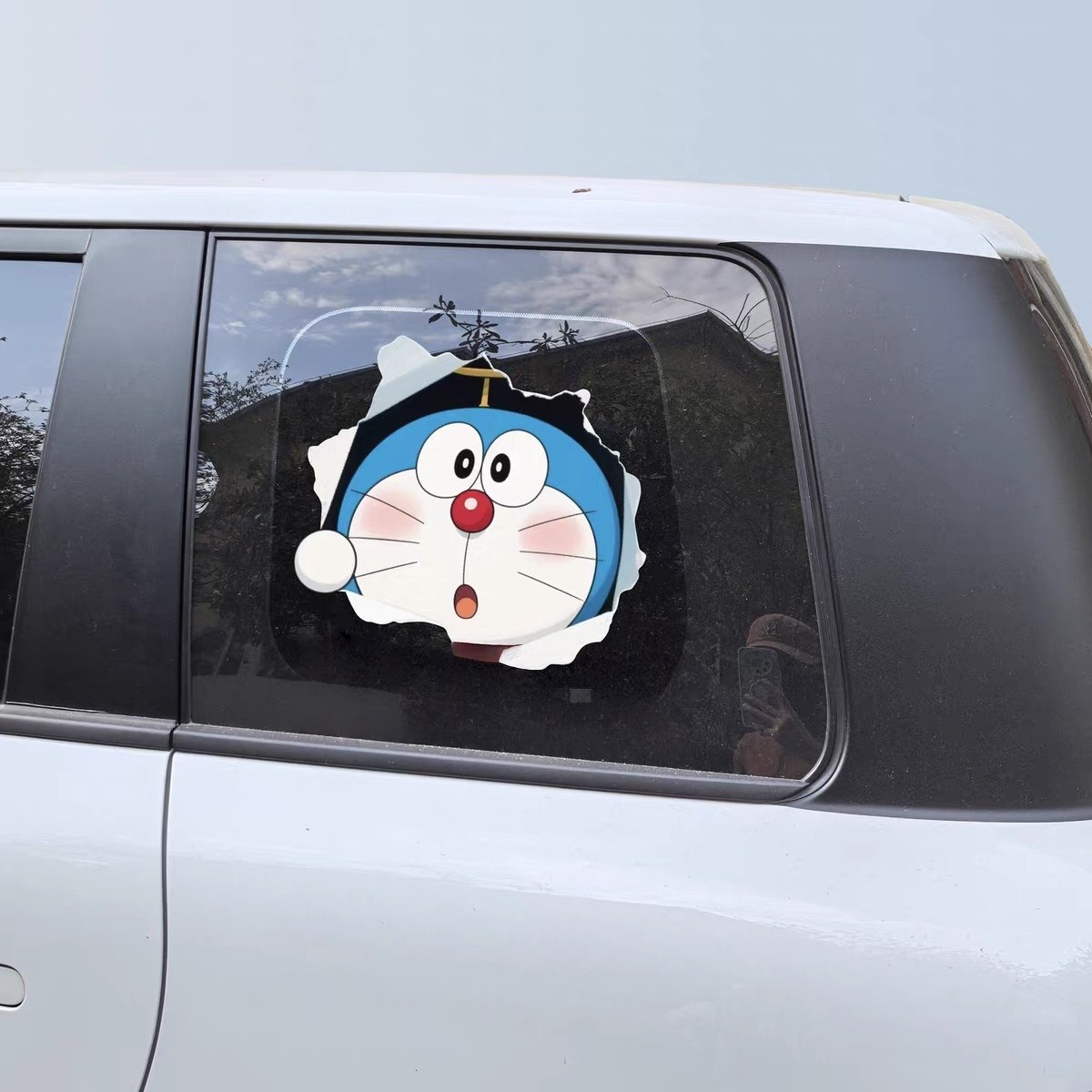 哆啦A梦破洞划痕遮挡装饰贴纸膜