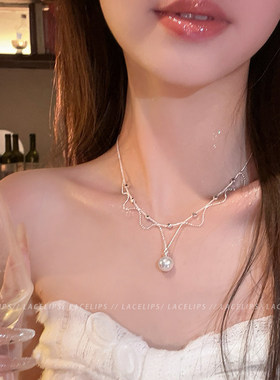 珍珠蕾丝项链女2026新款