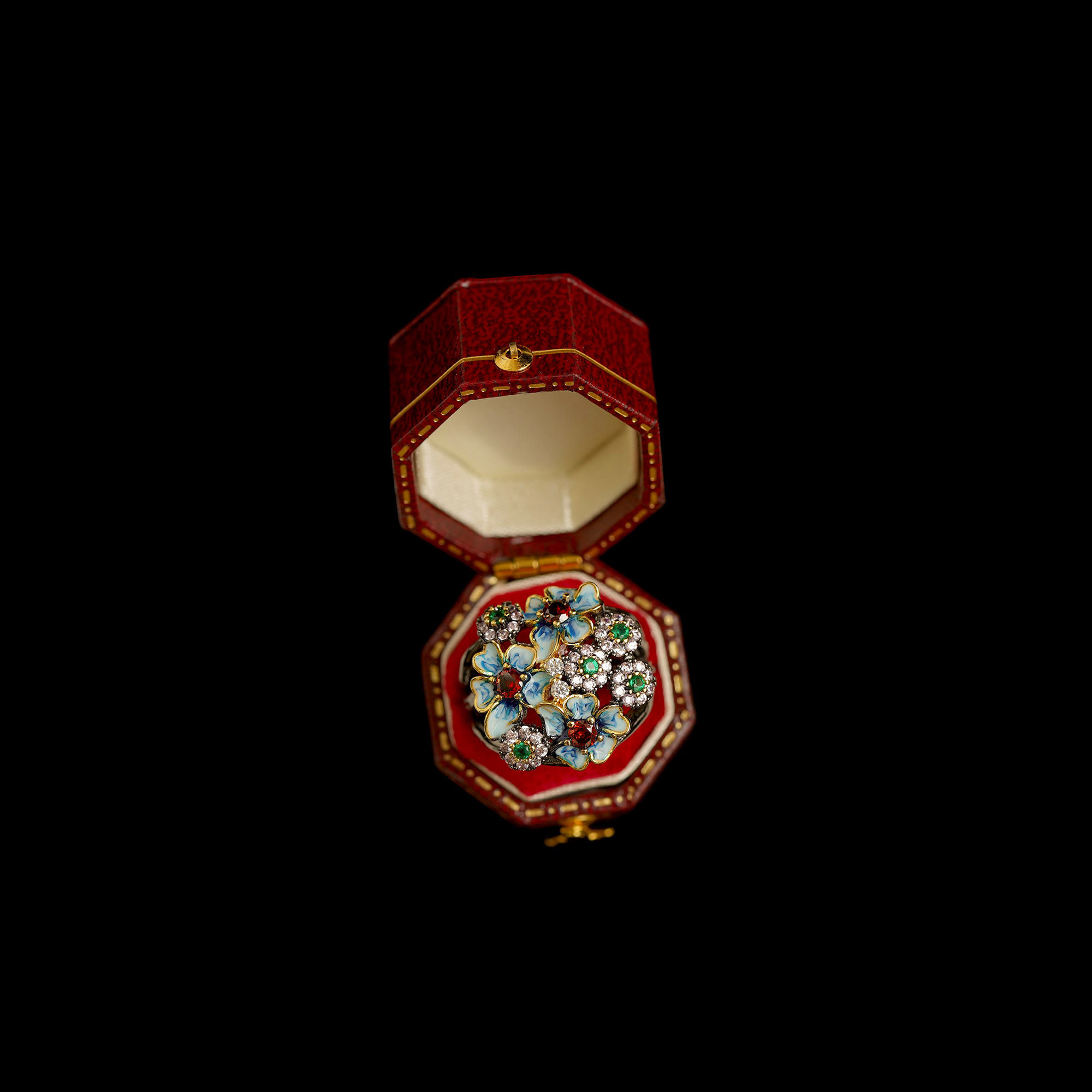 Vintage古着繁花锦簇戒指图片