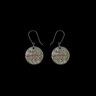 Earrings复古耳环 Landscape Vintage古着Antique Silver