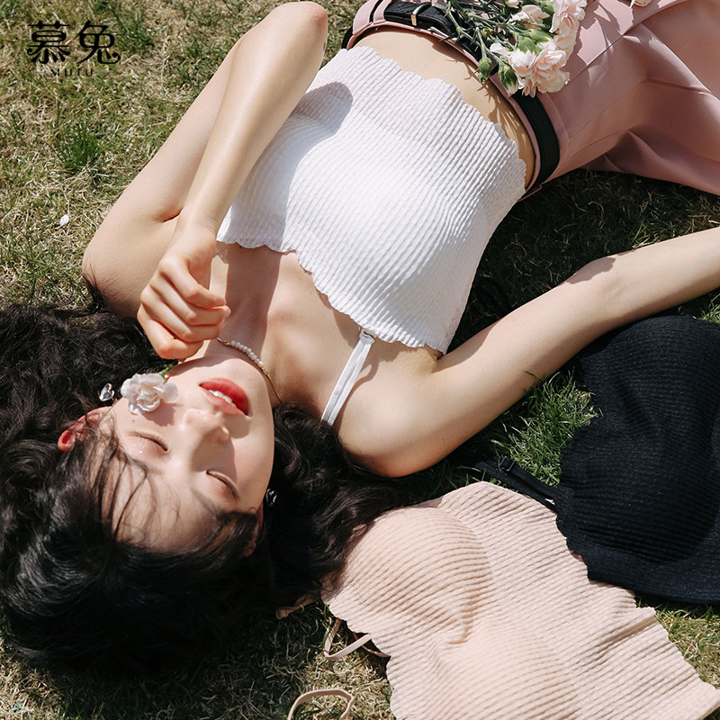 慕兔内搭带胸垫吊带背心女夏季文胸一体美背内衣无袖抹胸辣妹上衣,女装/女士精品,背心吊带,淘宝优惠券,粉丝福利购,淘宝优惠卷