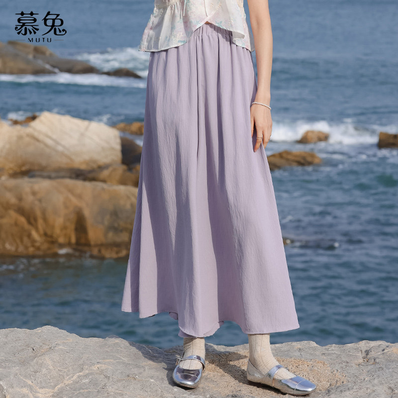 慕兔慵懒风白色裙裤女夏季2025新款小个子高腰显瘦宽松阔腿休闲裤,女装/女士精品,休闲裤,淘宝优惠券,粉丝福利购,淘宝优惠卷