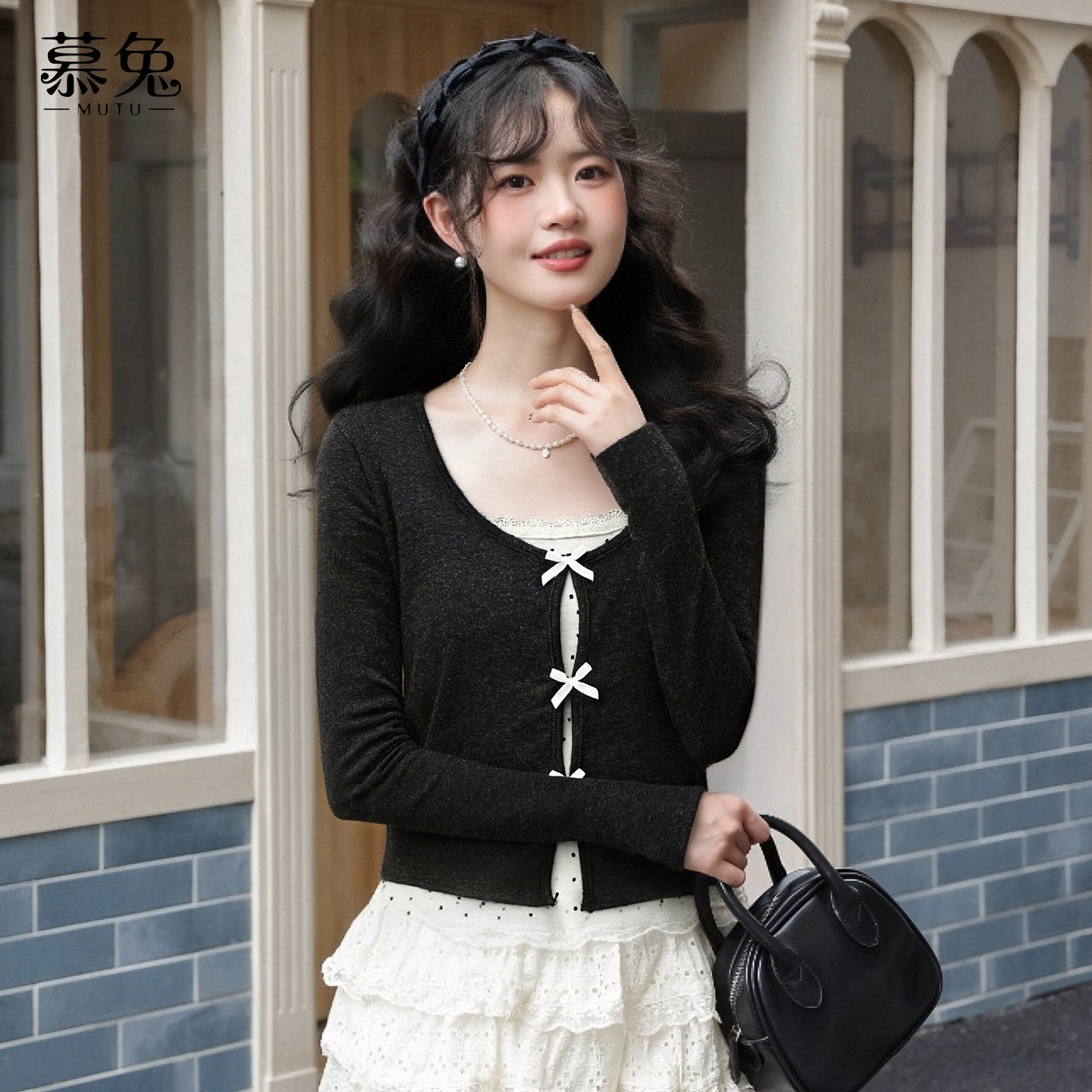 慕兔小个子假两件拼接长袖t恤女2025冬季新款设计感小众显瘦上衣,女装/女士精品,T恤,淘宝优惠券,粉丝福利购,淘宝优惠卷