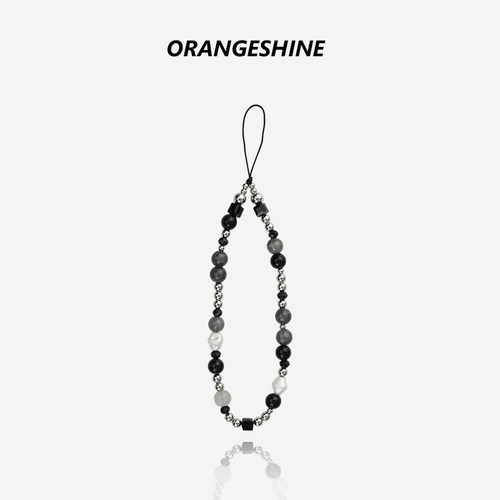 ins风网红珠饰手机挂链便携