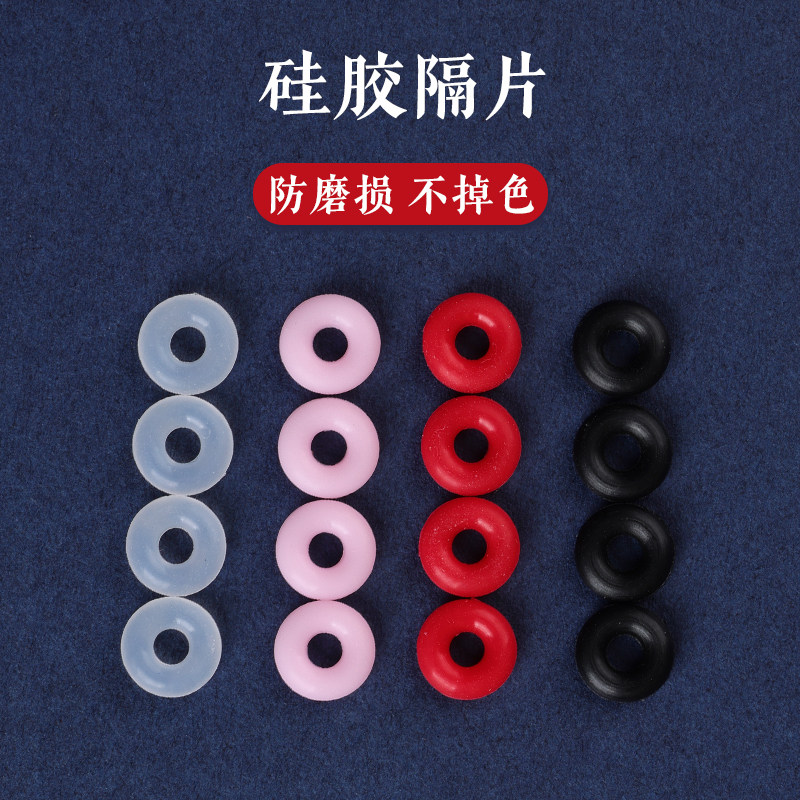 DIY手绳防滑圈周生黄金转运珠定位隔片钢丝绳弹性硅胶橡皮圈垫片 - 封面