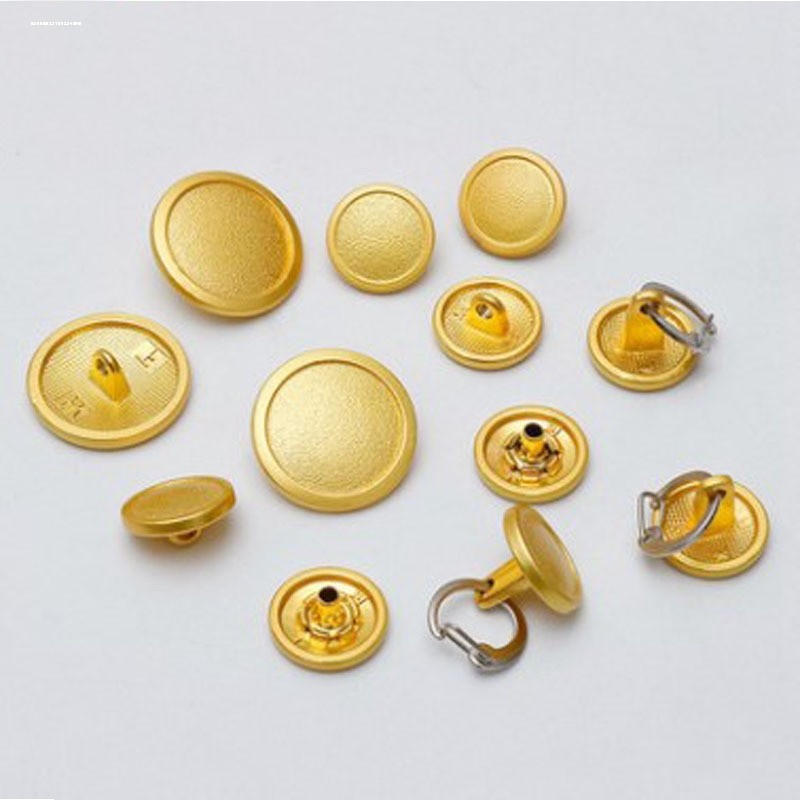 新款金属制服钮扣西服衬衫纽扣常服外套金黄色肩扣帽扣按扣字母扣