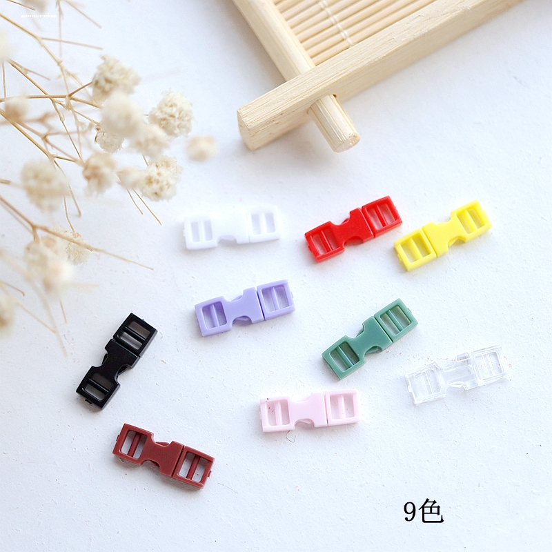 4mm 6mm迷你小插扣卡扣娃用书包扣背包扣bjd小布彩色塑料辅料配件
