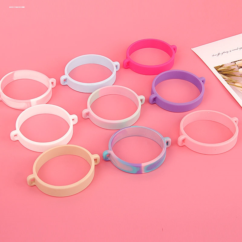 硅胶水杯挂绳套环水瓶吊带弹力硅胶圈水杯提手环绑带户外运动便携