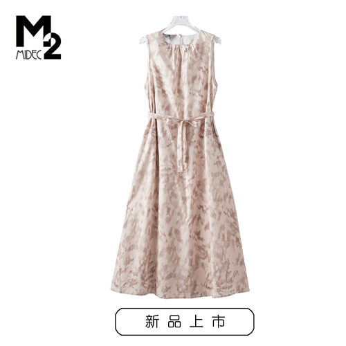 M2女装新款全棉印花连衣裙