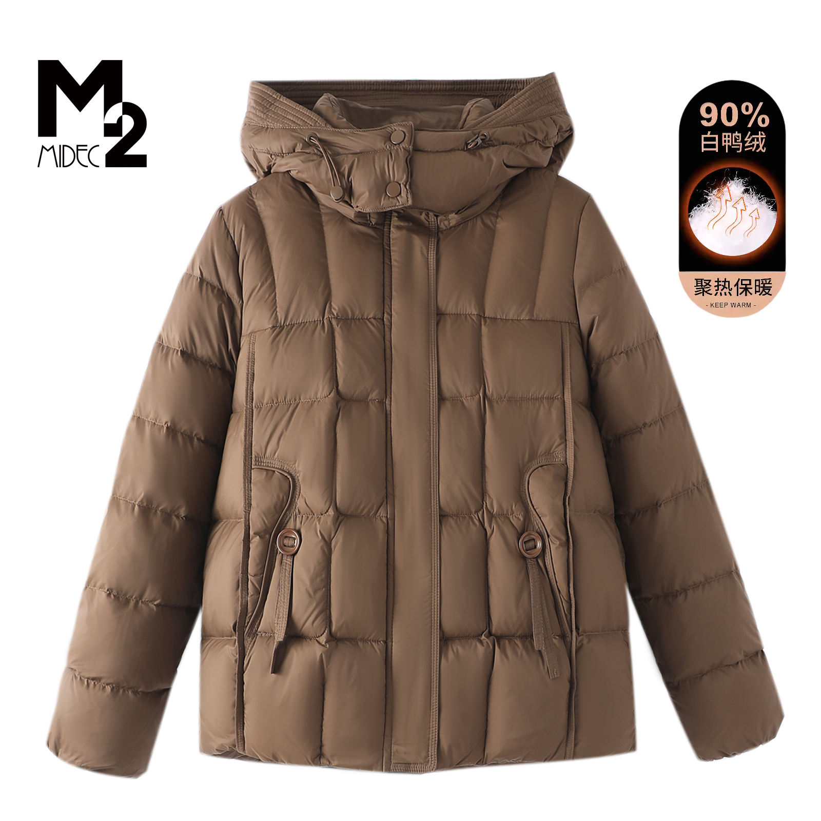 M2女装中年妈妈休闲羽绒服