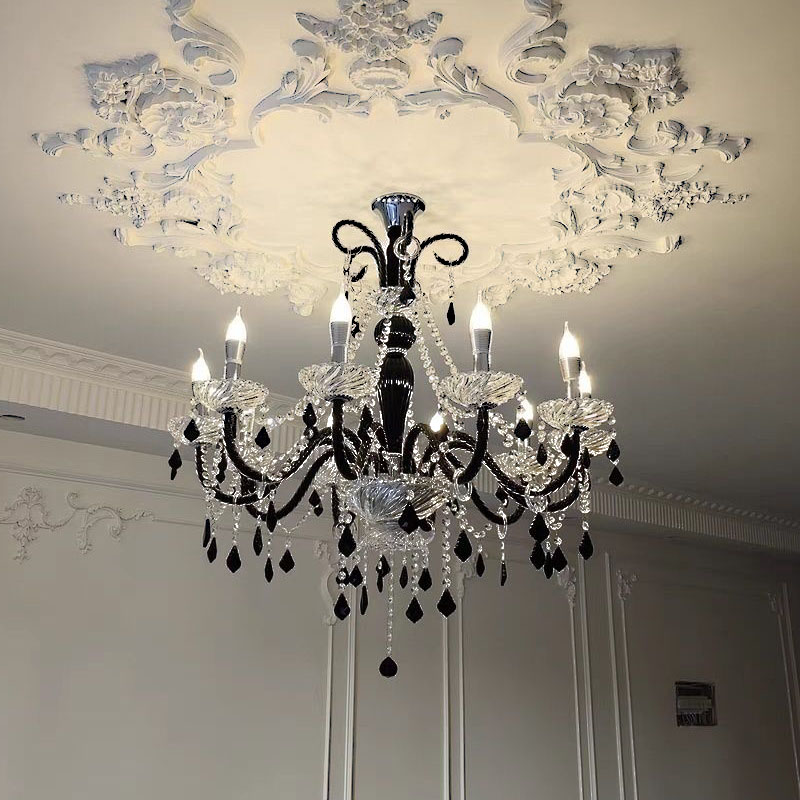水晶吊灯法式欧式风复古风高级感轻奢客厅大气书房定制卧室房间灯
