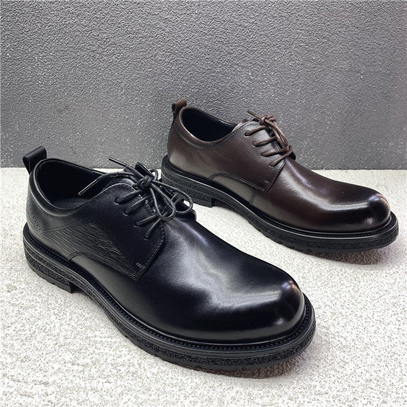 撤柜断码处理2024新款真皮男鞋深口低帮头层牛皮正装商务男士皮鞋,流行男鞋,正装皮鞋,淘宝优惠券,粉丝福利购,淘宝优惠卷
