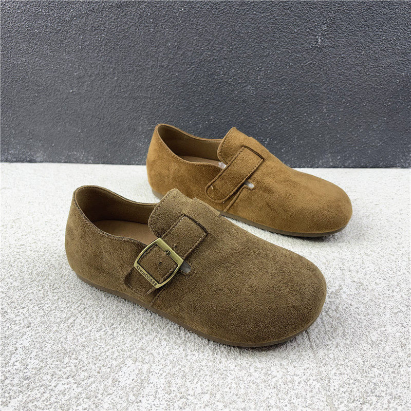 撤柜断码处理2026春季新款搭扣勃肯鞋女圆头平底单鞋舒适豆豆鞋,女鞋,勃肯鞋/软木鞋,淘宝优惠券,粉丝福利购,淘宝优惠卷