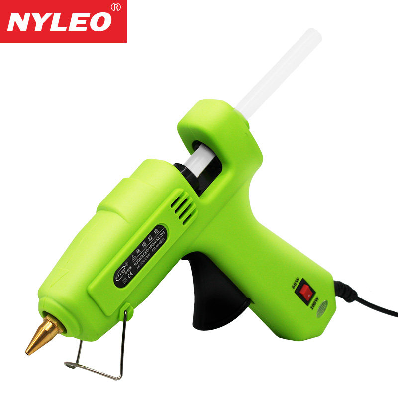 NYLEO súng bắn keo công suất cao cấp công nghiệp 60/100W điều chỉnh nhiệt độ hộ gia đình DIY bằng tay súng bắn keo nóng súng bắn keo bao nhiêu tiền súng bắn keo silicon mini