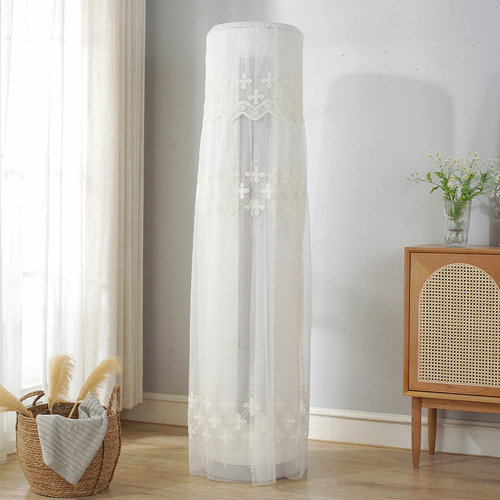 美人胚子简约现代蕾丝圆柱空调罩