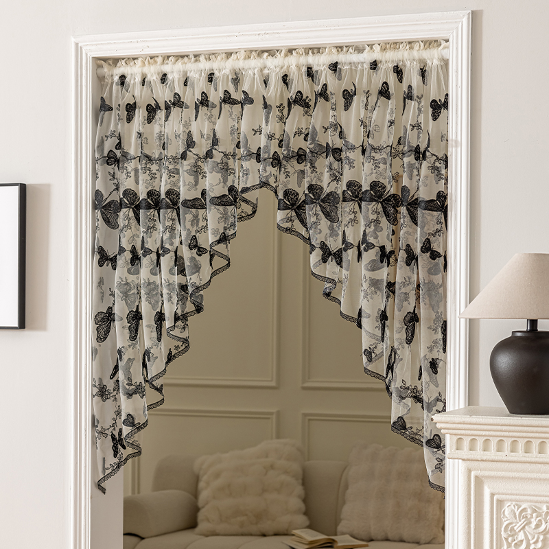 美人胚子法式复古蕾丝隔断帘