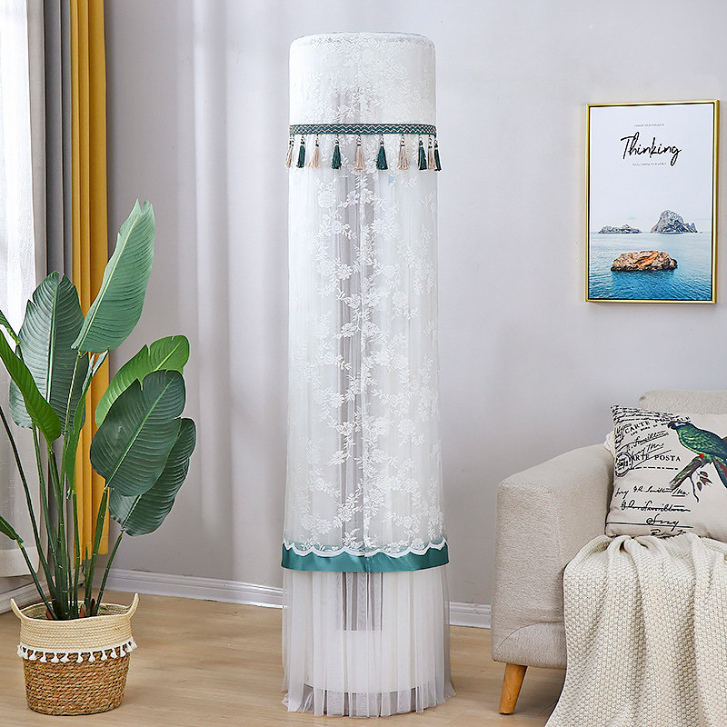 客厅圆柱立式空调罩套防尘罩 柜机圆形格力i尚铂美的海尔开机不取