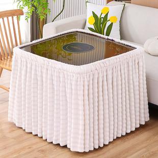 烤火桌子罩套弹力正方形烤火罩家用加厚电炉取暖烤火被烤火炉桌罩