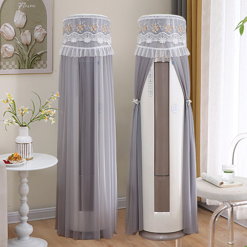 立式空调防尘罩柜机适用格力美的圆柱形海尔柜式客厅空调罩套