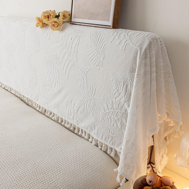 法式轻奢蕾丝花边床头套罩床头套子全包靠背罩防尘罩靠背盖巾盖布