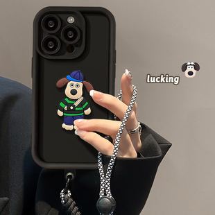 s15e卡通s7t可爱男女iqooneo8保护套y78 潮牌立体掌门狗适用VIVOS17手机壳vivox90 s16 x70pro新款 y35m x80