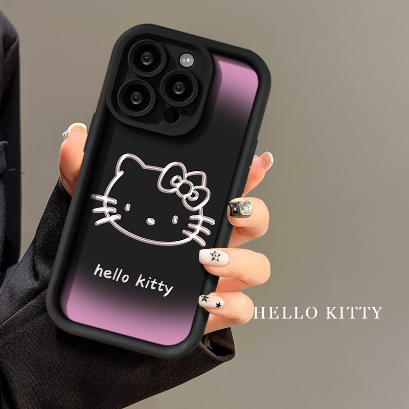 卡通渐变Kitty适用华为手机壳