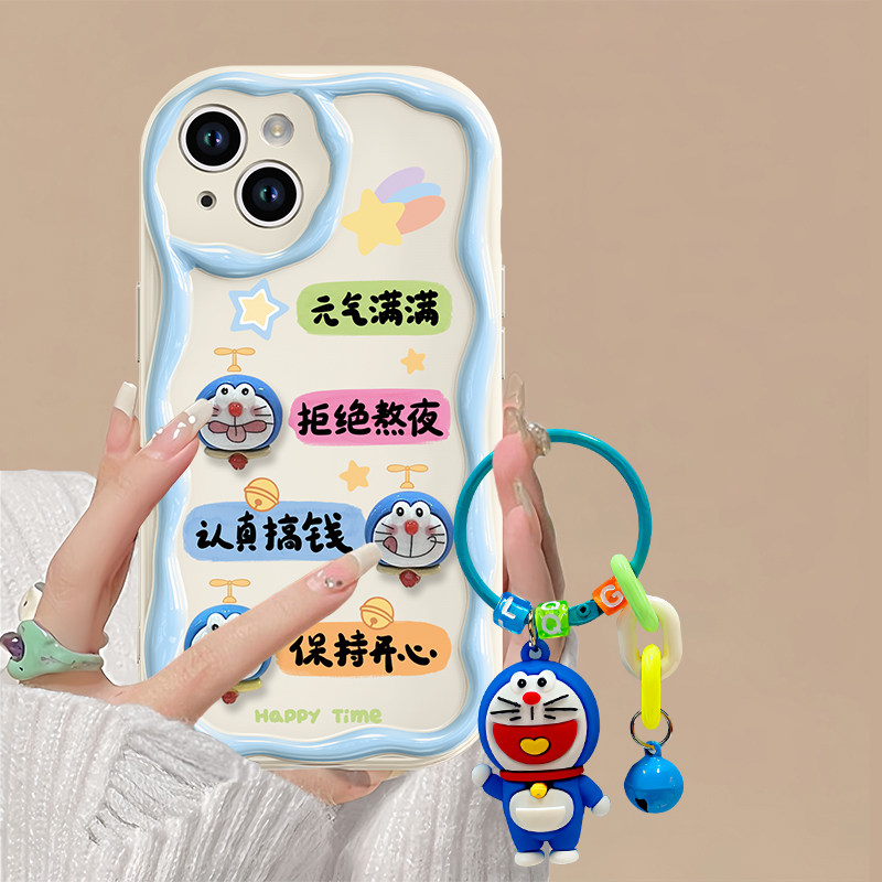 哆啦a梦立体公仔适用OPPOReno10手机壳reno9/8/7/6pro+叮当猫5k新款find6/x5/x3保护套4se女k10x全包a58/a93s怎么看?