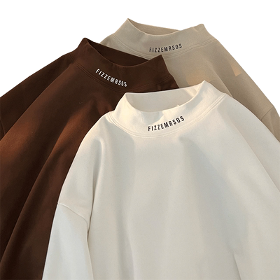 潮流百搭字母德绒打底衫针织衫