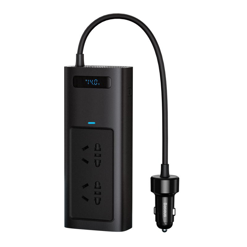 倍思逆变器12V转220V车载点烟插头电源转换变压器 150W大功率车载