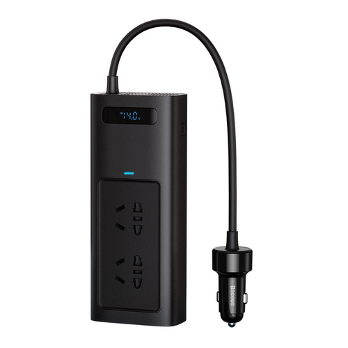倍思12V转220V车载逆变器150W
