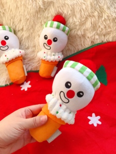 宠物狗狗发声玩具圣诞雪人甜筒bb叫泰迪比熊科技柴犬大金毛哈士奇