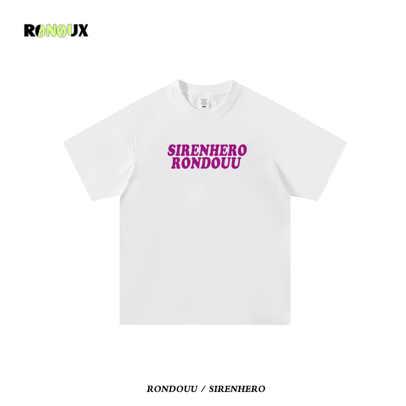 美式复古发泡字母短袖t恤男女夏季潮牌oversize宽松纯棉情侣上衣