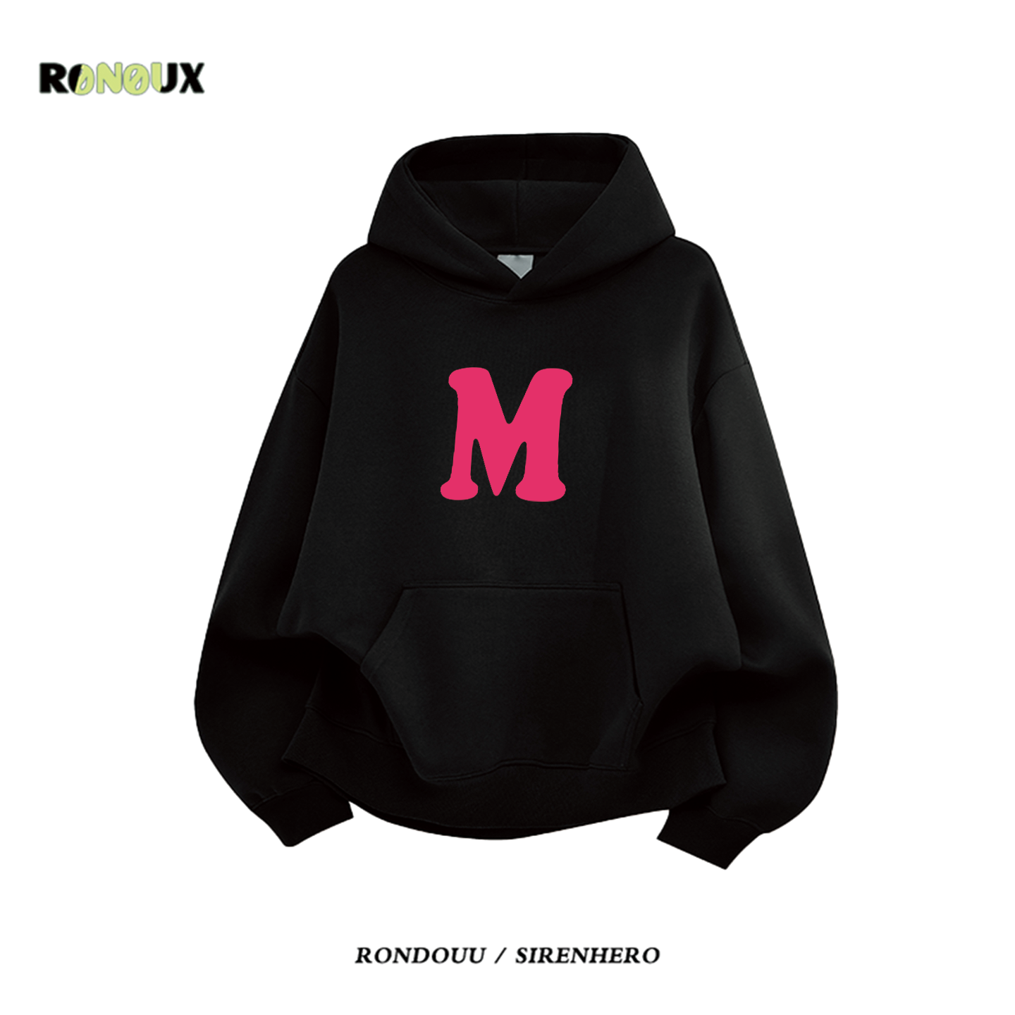 潮牌美式重磅连帽卫衣女秋冬加绒