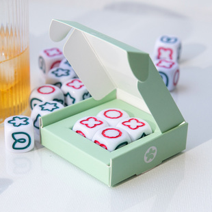 樱幕花菲令桌游配件17mm花状骰子 六面亚克力个性色子