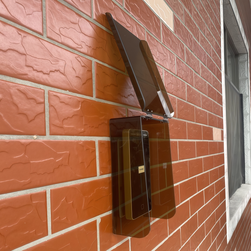 室外门禁指纹机防水罩F7防晒密码打卡挡雨考勤机防雨罩户外防护罩