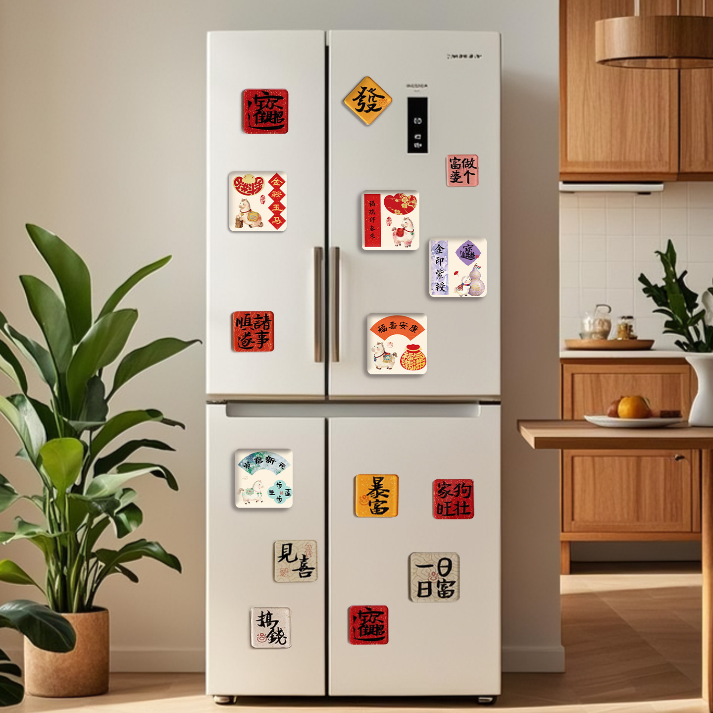 新年diy冰箱贴配件亚克力板自制材料包书法国画手绘手工装饰卡纸毛笔文字书法创意国风文创高级感磁吸冰箱贴,文具电教/文化用品/商务用品,宣纸,淘宝优惠券,粉丝福利购,淘宝优惠卷