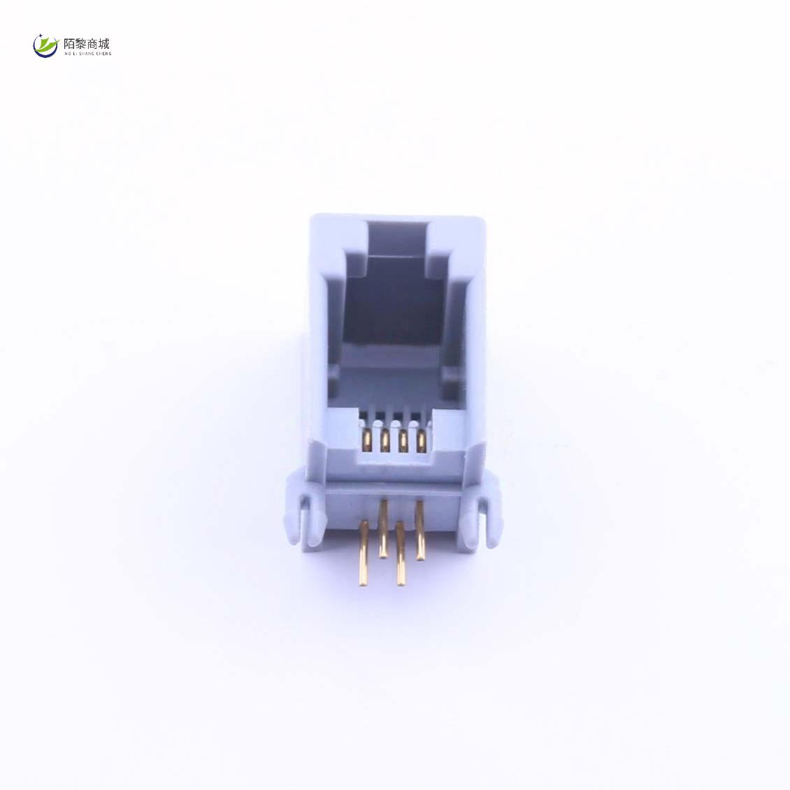 全新原装R-RJ11R04P-A802正品/RJ11 电话插座 4P4C