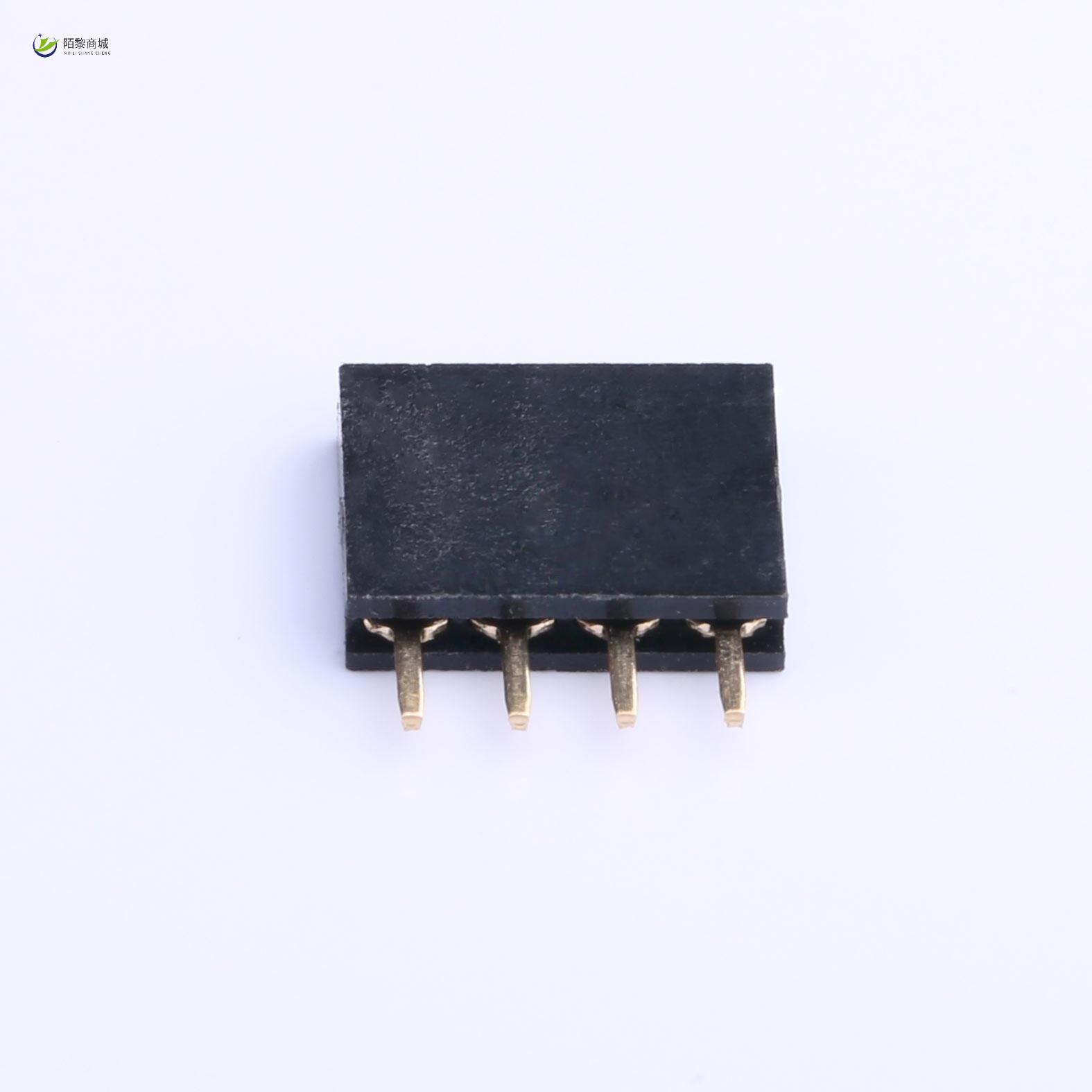 全新原装2.54-1*4P母正品/排针 间距2.54mm 4Pin