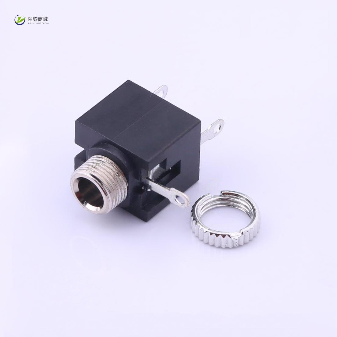 全新原装PJ-301M-3-B正品/3.5mm耳机座 带螺母