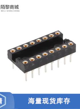 原装正品2-1571550-4全新CONN IC DIP SOCKET 16POS GOLD