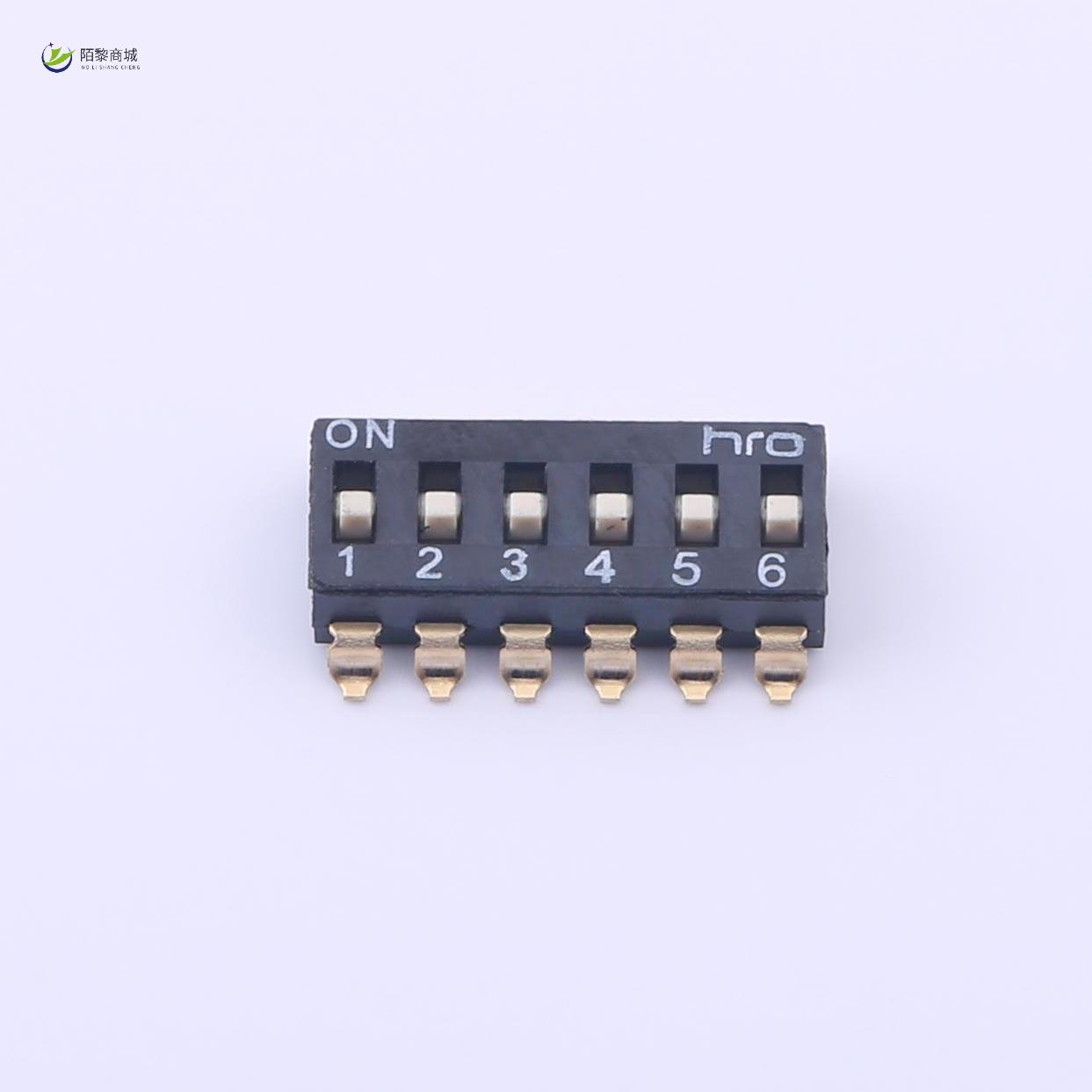 全新原装EM-06KP正品/2.54间距黑色贴片6位拨码新模 S