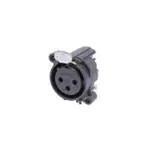 原装正品NC3FAH2全新XLR  3C FEMALE RECEPT ground sh