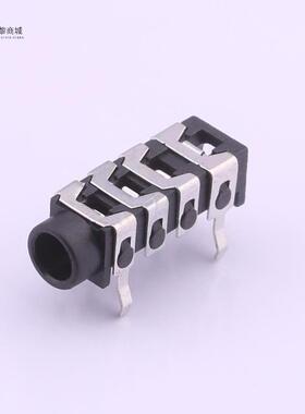 全新原装PJ-313B6-B正品/3.5mm耳机座 卧式6脚 4节黑色