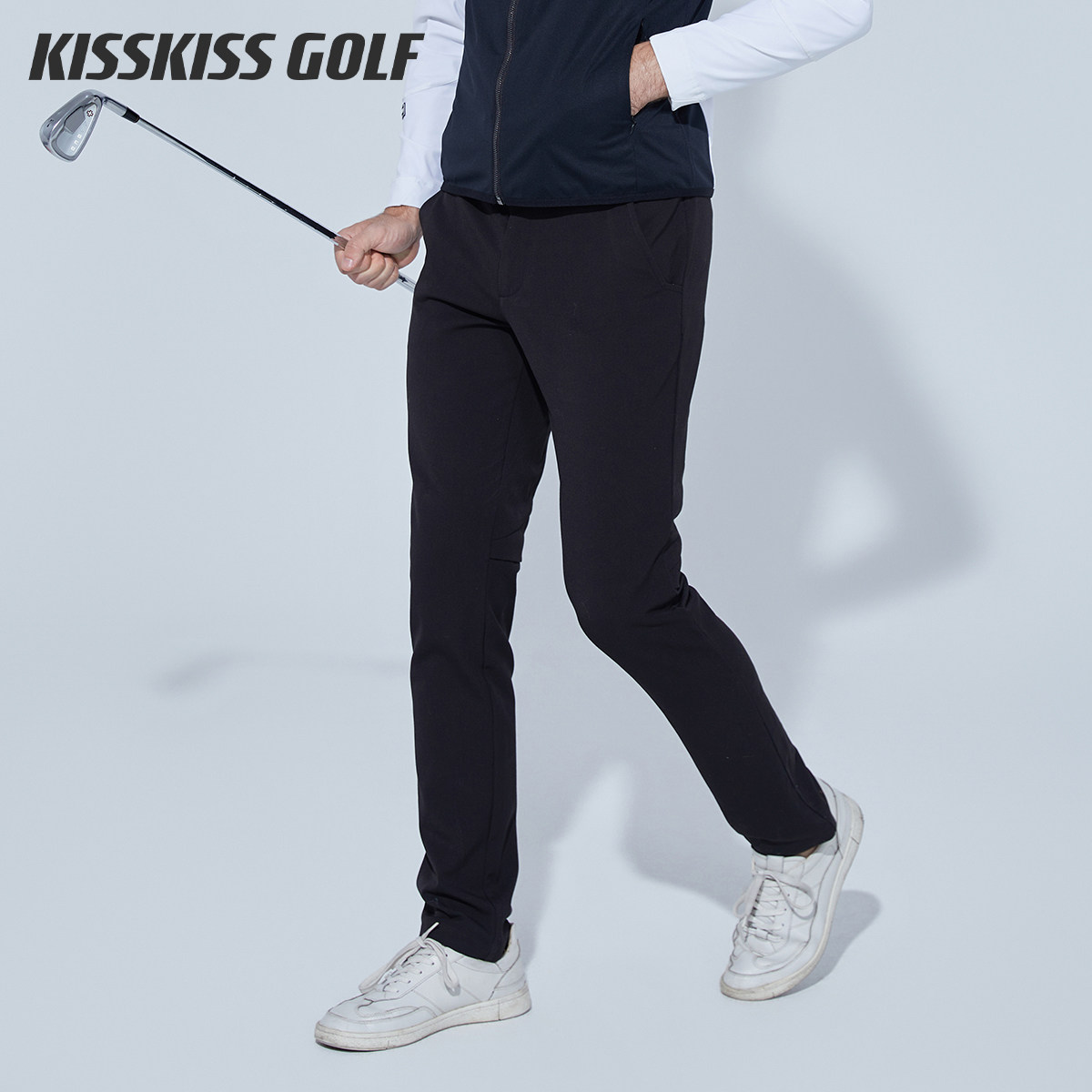 KISSKISSGOLF弹力修身高尔夫裤男