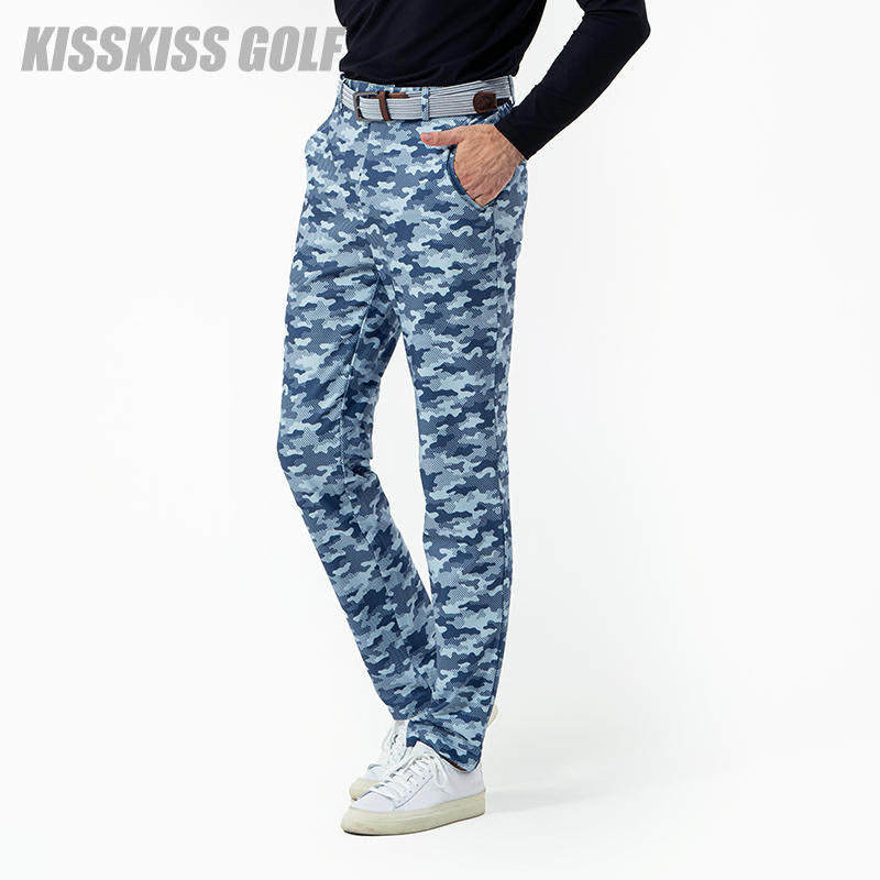 KISSKISSGOLF高尔夫男士迷彩运动长裤 时尚休闲裤春秋时尚运动裤