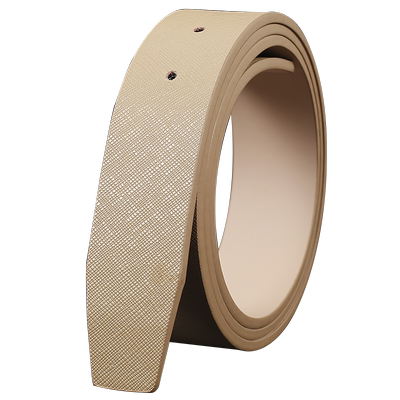 男女十字纹真皮休闲打孔皮带条