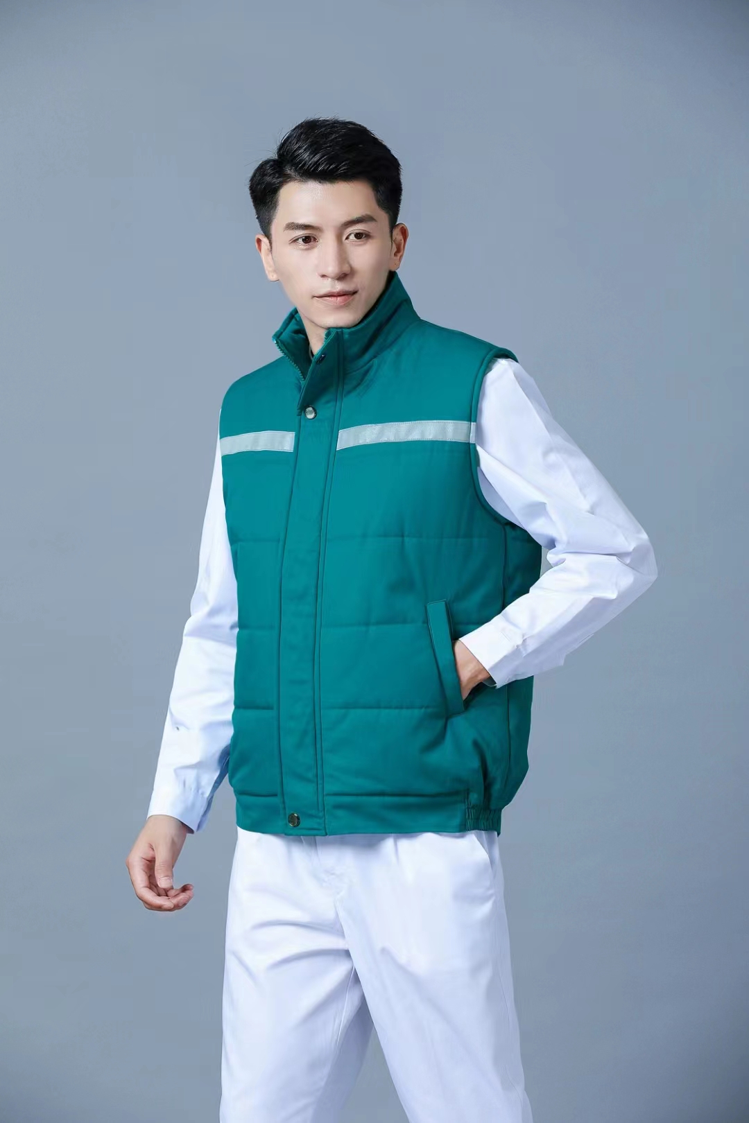 立恩之诺加厚保暖护士服棉马甲