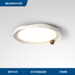 三尼 创意书房房间灯 现代简约卧室吸顶灯全光谱护眼北欧极简个性