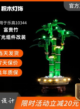 KY可匀适用于乐高ICONS系列10344富贵竹LED积木玩具灯饰灯光灯组